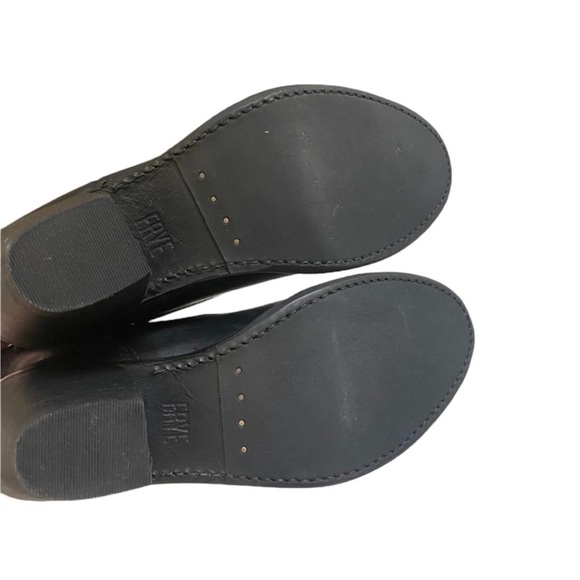 FRYE Jackie Button Short Leather Boots in Classic Black Size 6 - Picture 9 of 9